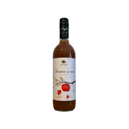 Suc natural merișoare și mere The Artisan 750ml